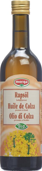 Actual product image Morga Organic cold pressed rapeseed oil (500 ml)