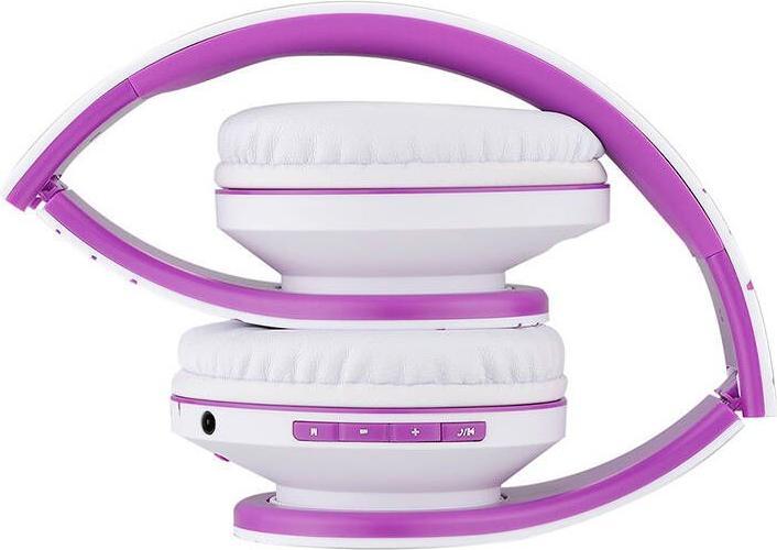 Productafbeelding PowerLocus Draadloze hoofdtelefoon P2 (wit-paars) (20 h, Draadloze)
