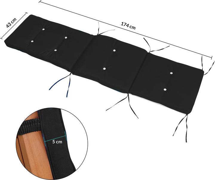 Produktbild Casaria Sonnenliege (167 cm)