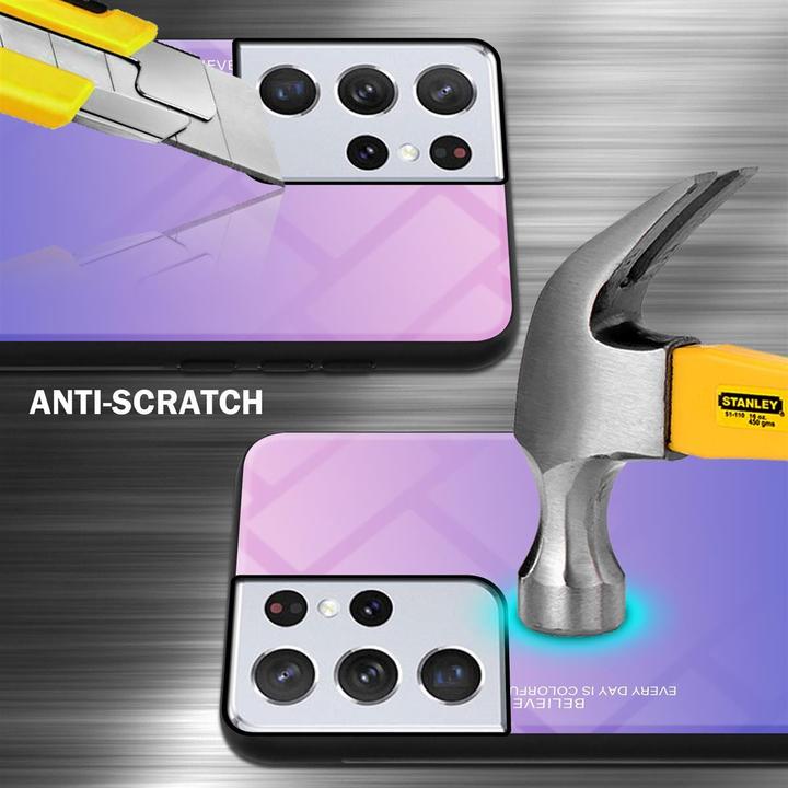 Produktbild Cadorabo TPU 2 Farben Glas Cover (Samsung Galaxy S21 Ultra)