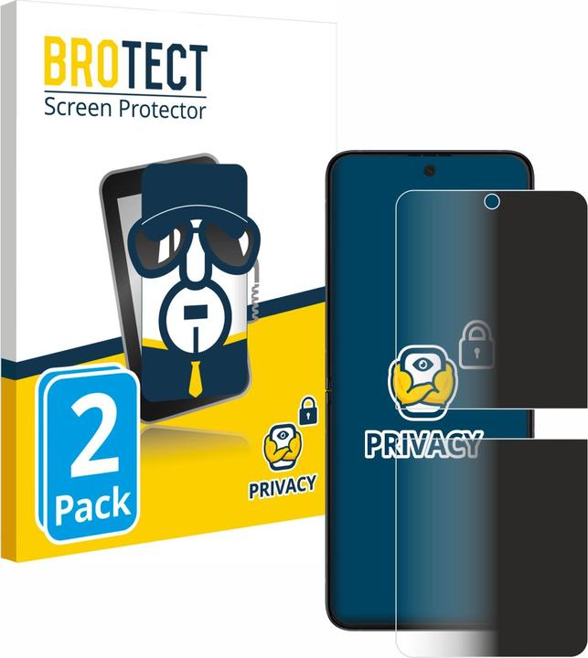 Actual product image BROTECT Anti-spy privacy film Blue light protection film (2 Piece, Samsung Galaxy Z Flip3)