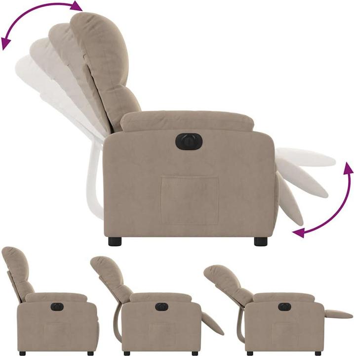 Productafbeelding VidaXL Relaxfauteuil elektrisch microvezel