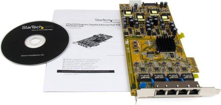 Produktbild StarTech 4 Port PCIe Gigabit Network Card (PCI-E x4)