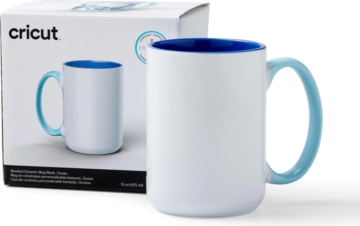 Produktbild Cricut Tasse Infusible Ink Ocean 425 ml, Weiss/Blau (425 ml, 1 x)
