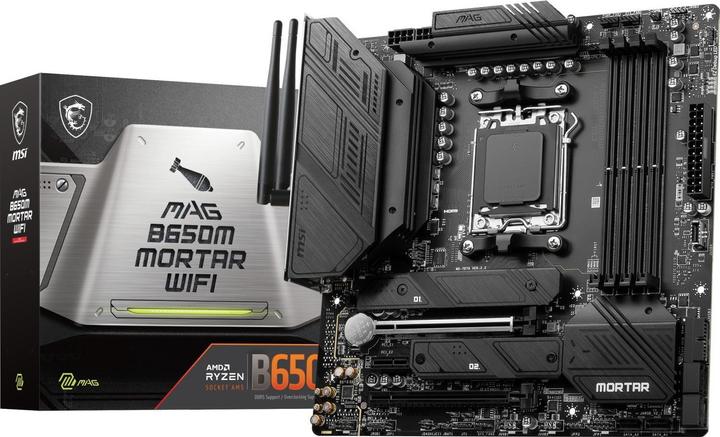 Produktbild MSI MAG B650M Mortar WIFI (AM5, AMD B650, mATX)