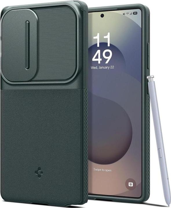 Produktbild Spigen Optik Armor Case for Samsung Galaxy S25 Ultra Abyss Green (Samsung Galaxy S25 Ultra)