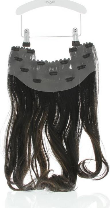 Image du produit Balmain Clip-In Weft Memory®Hair 45cm Rio, Brun foncé ombré (Rio, 45 cm)