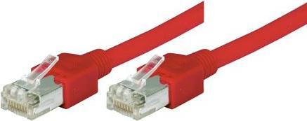 Image du produit Tecline Daetwyler câble patch S/UTP, Cat 5e, rouge, 0.5 m hautement flexible, avec connecteurs Hirose TM11 (S/UTP, CAT5e, 0.50 m)