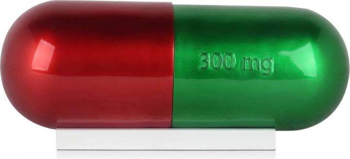 Immagine prodotto Scultura di design Pillola dell'eterna giovinezza - Rosso