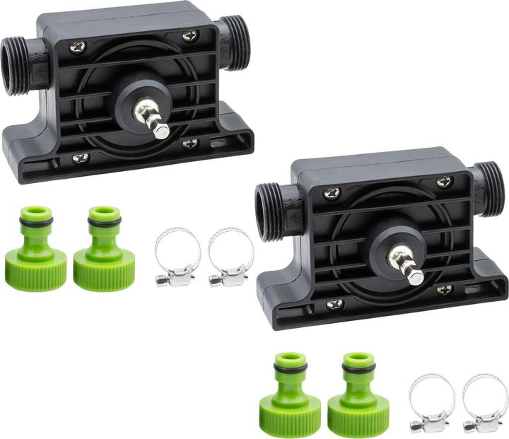 Casativo Kit de 2 pompes pour perceuse pour pomper et transvaser l'eau, jusqu'à 1200 L/h (Pompe de forage)