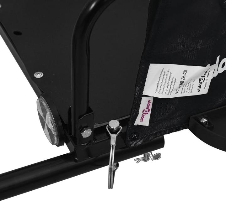 Actual product image VidaXL Fahrradanhänger Oxford-Gewebe und Eisen