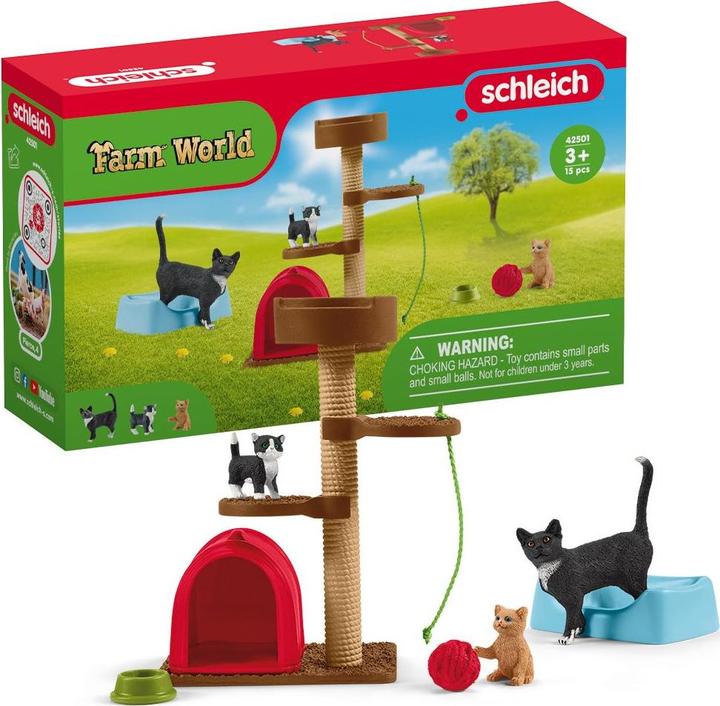 Actual product image Schleich Play fun for cute cats