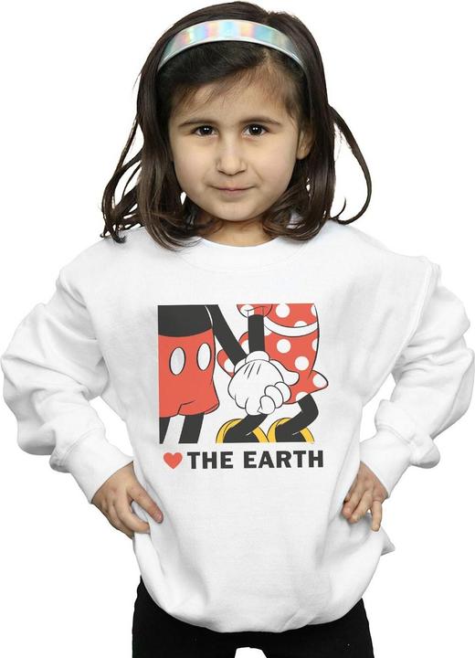 Immagine prodotto Disney Mickey Mouse Heart The Earth Felpa Ragazze (152, 158)