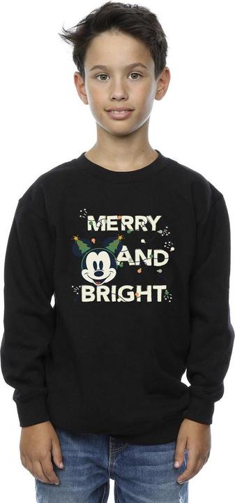 Actual product image Disney Boys Mickey Mouse Merry & Bright Sweatshirt (140, 146)