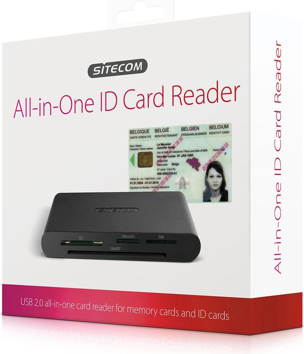 Immagine prodotto Sitecom MD-065 Lettore di carte d'identità USB 2.0 All-in-One (Micro USB)