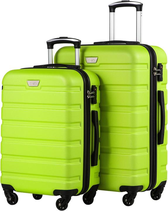 Actual product image Coolife 2-teiliges Hartschalenkoffer-Set (60 l, Hand luggage (up to 50 litres), M (50 - 90l))