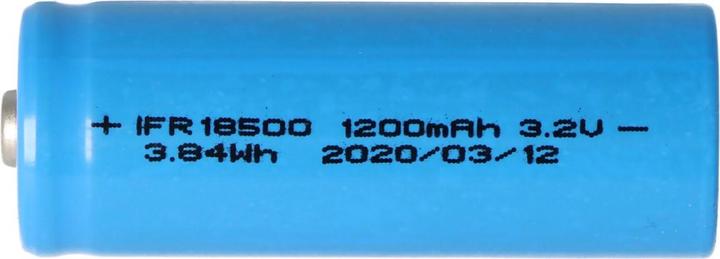 Image du produit AccuCell Batterie 18500 Li-FePo4 / 2 pcs. (2 pcs, 1000 mAh, Piles rechargeables + chargeur)