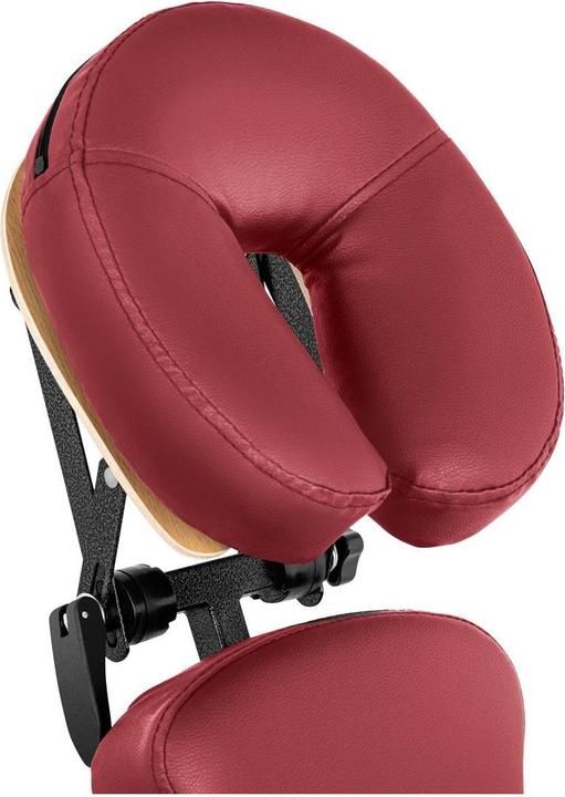 Produktbild Physa Massagestuhl klappbar mobiler Massagehocker Massagen-Stuhl 130 kg rot
