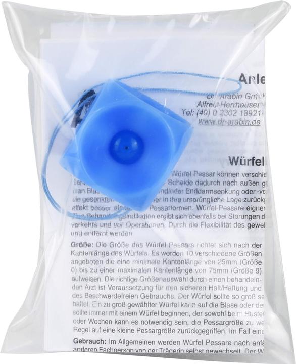 Produktbild Arabin Würfel Pessar Gr4 41mm mit Knopf