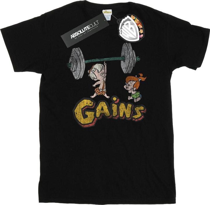 Image du produit The Flintstones - T-shirt BAM BAM GAINS DISTRESSED - Homme (L)