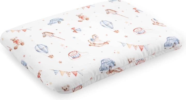 Produktbild Yosoy Set Swaddle Bambus Babydecke und Kissen Retro Toys (100 x 70 cm)