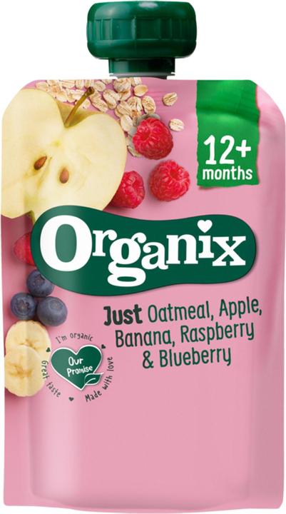 Produktbild Organix Himbeere, Heidelbeere & Haferflocke (100 g)