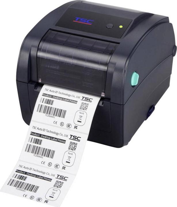 Produktbild TSC Etiketten Drucker TC200 transfer, direkt 203 x dpi Etikettenbreite (max.): 108 mm USB, RS 232, Par (41209 dpi)