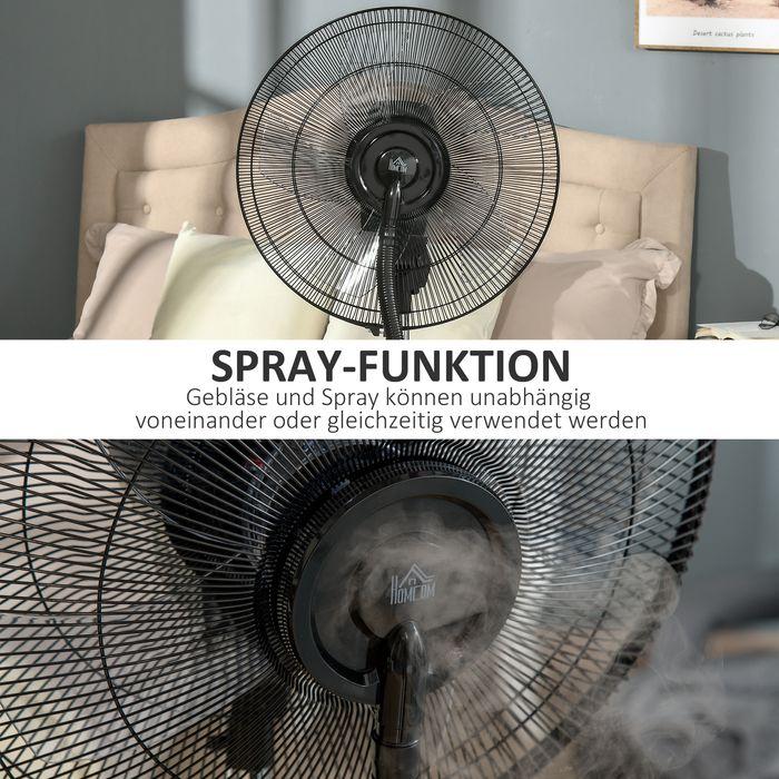 Image du produit Swisshandel24 Ventilateur sur pied avec brumisateur Ventilateur de refroidissement de 90W, réservoir d'eau de
