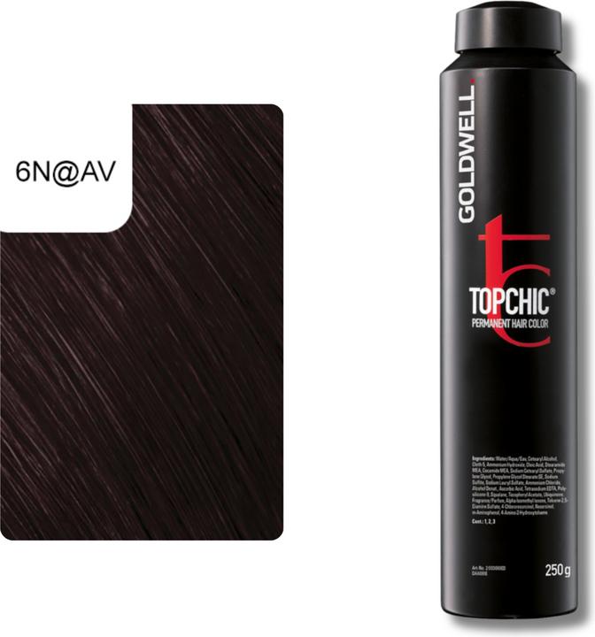 Actual product image Goldwell Topchic Elumenated (6N@AV - dark blond elumenated ash violet)