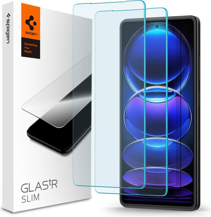 Image du produit Spigen Glas.TR Slim Xiaomi Redmi Note 12 Pro 5G/12 Pro+ Plus 5G 2szt./2pcs AGL06045 szkło hartowane (2 pièce(s), Xiaomi Redmi Note 12 Pro+ 5G)