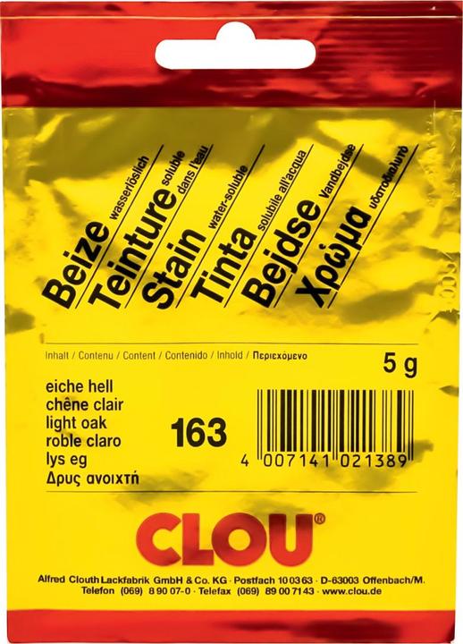 Produktbild Clou Wasserbeize 163 (Eiche hell)