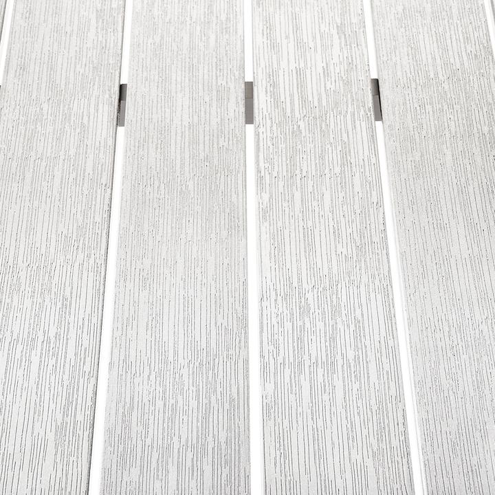 Actual product image Beliani Garden Table Aluminium White 180 x 90 cm VERNIO (90 cm)