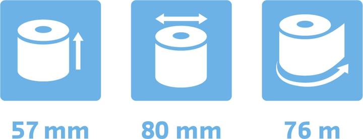 Actual product image Exacompta Thermal Cash Register Roll 57x80mm 76m