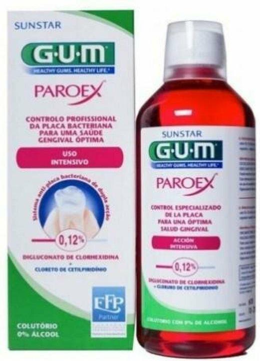 Produktbild GUM SUNSTAR PAROEX Mundspülung 0.12 % chlorhexidine (300 ml, Mundspülung)