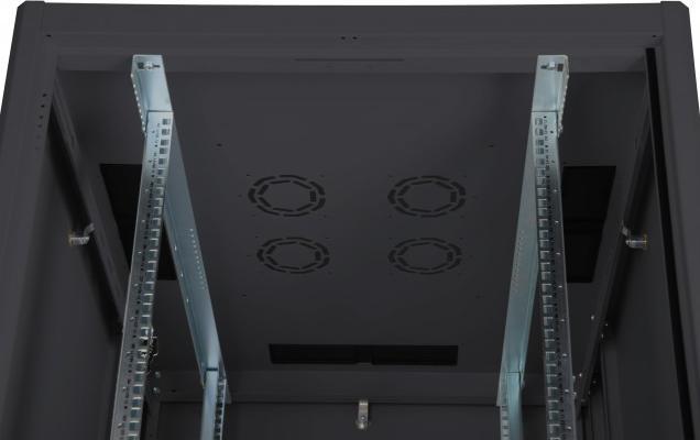 Produktbild Digitus Netzwerkschrank Basic 48,3cm 19Zoll 42HE schwarz 8/8 H2035mmxB800mmxT800mm mit Glastuer ohne Mont... (42 HE, 19 Zoll Rack)