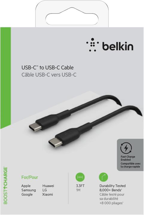 Image du produit Belkin USB C—Usb C (1 m, USB 2.0)