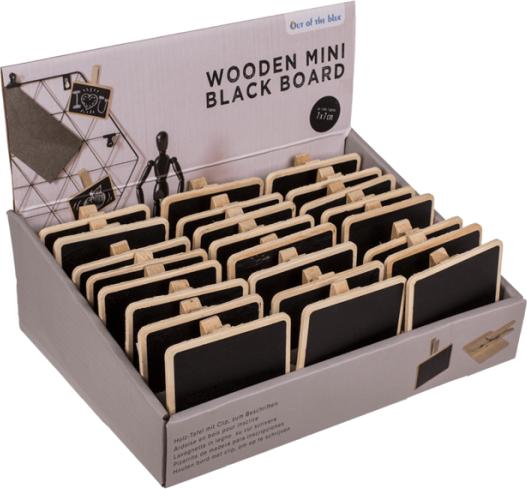 Actual product image Magni Wooden board mini 7x7cm with clip for labelling (7 x 7 cm)