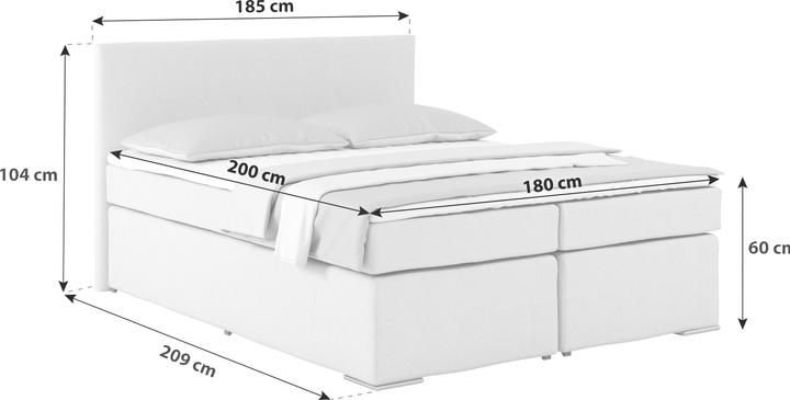 Image du produit Blanar Lit boxspring (180 x 200 cm)