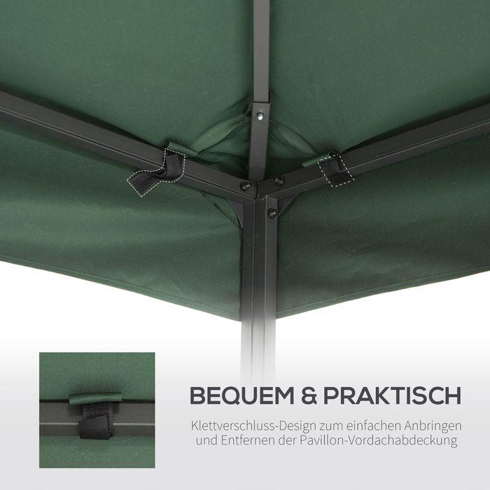 Actual product image Swisshandel24 Replacement roof pavilion roof for metal pavilion garden pavilion party tent garden tent polyester (300 cm, 300 cm)
