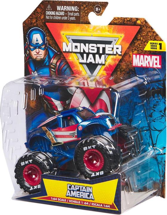 Actual product image Monster Jam 1:64 Marvel Single Captain America (6071333)
