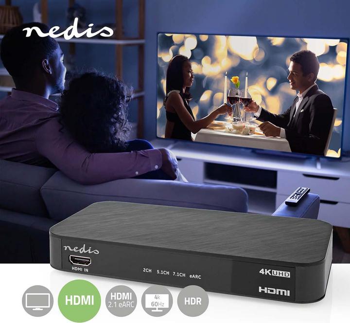 Image du produit Nedis Convertisseur audio numérique | 2 voies | Connexions - Entrée : Alimentation DC / 1x entrée HDMI™ |