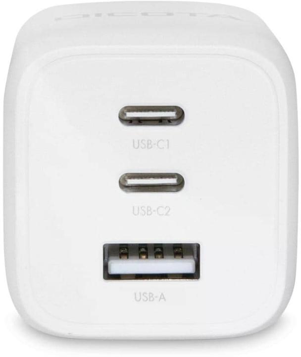 Actual product image Dicota Compact 3-Port GaN Wall Charger (65W) EU white (65 W)