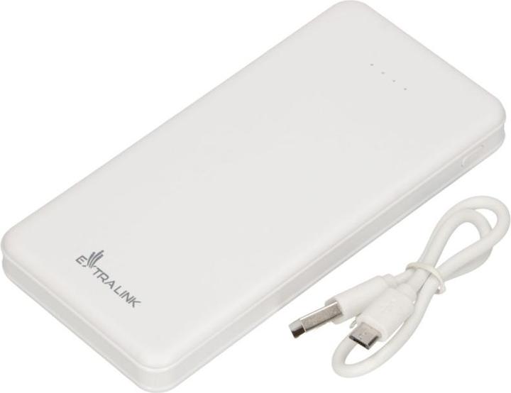 Image du produit Extralink EX.19577 power bank Lithium Polymer (LiPo) White (10000 mAh, 10 W, 37 Wh)