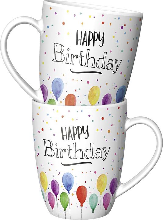 Produktbild La Vida Becher 'Happy Birthday' (250 ml, 6 x)