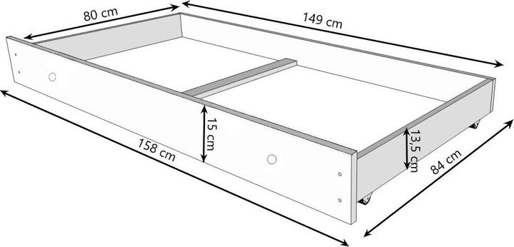 Actual product image ADRK Furniture Bed with mattress and drawer AMADIS SEA ANIMALS 160x80 (160 x 80 cm)