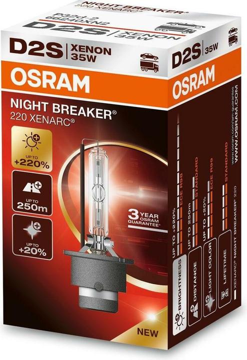 Osram D2S Night Breaker 220 Carrozza passeggeri (D2S)