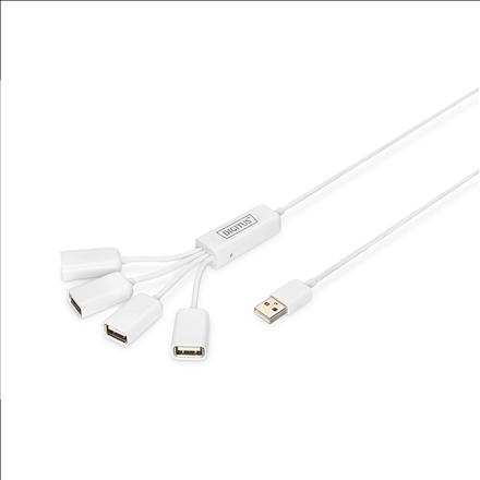 Actual product image Digitus slim spider (USB-A, 4 Ports)