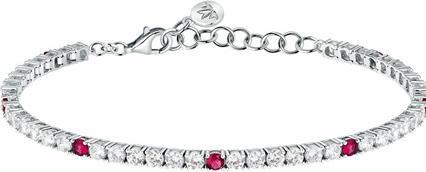 Produktbild Morellato Elegant silver bracelet with zircons Tesori SAIW139