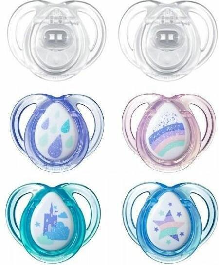 Image du produit Tommee Tippee Any Time Sucette classique pour bébé Silicone (2 x, jusqu'à 6 M.)