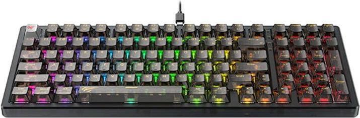 Produktbild Havit Mechanical Gaming Keyboard KB875L Transparent (US, Kabelgebunden)